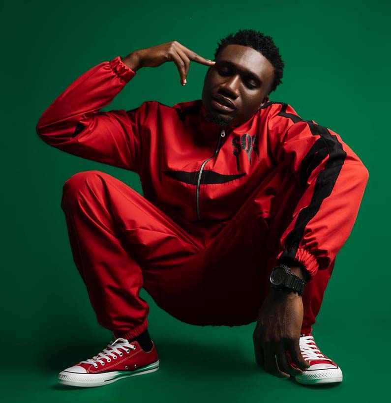 al SOS Rebel Red Tracksuit - Image 1
