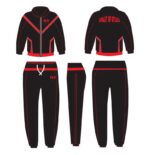 SOS Black and Red Trim Tracksuit - Image 4